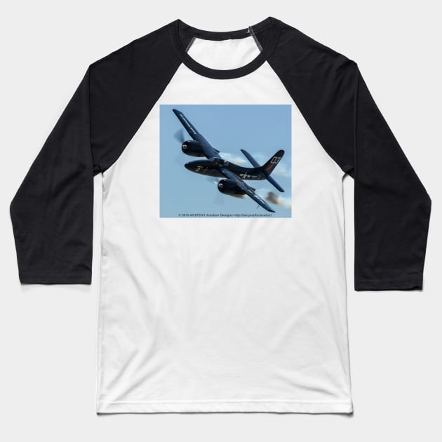 Grumman F7F Tigercat Baseball T-Shirt by acefox1